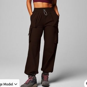 Fabletics Heights Cargo pants- dark brown
